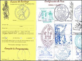 El Camino de Santiago. La Credencial o pasaporte del peregrino