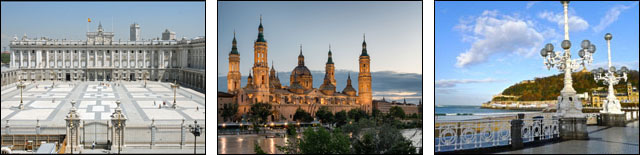 Tour Northern Spain: Madrid, Zaragoza, San Sebastin