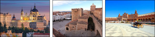 Tour Spain and Portugal: Madrid, Caceres, Seville